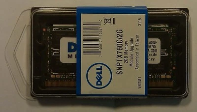 New Dell 2GB DDR2 2Rx8 PC2-6400S-666 800MHz 200-pin Laptop Memory Stick - Image 1 of 2
