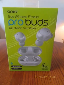 Coby Pro Fitness True Wireless Earbuds/Sweat-Resistant~Comfortable & Secure Fit - Picture 1 of 5