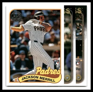 2024 Topps Update Jackson Merrill Rookie Padres 1989 + Base Lot (3) - Bild 1 von 7