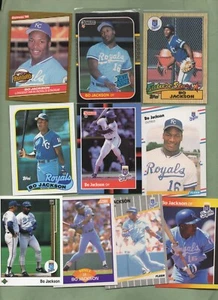 Bo Jackson (K.C.Royals & White Sox) 51 card lot w/ Rookies and inserts! - Picture 1 of 5
