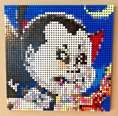Kit de retrato de mosaico NASTY NICK – 2300 piezas Pixel Art ladrillo conjunto de construcción regalo personalizado Foto 1 de 4