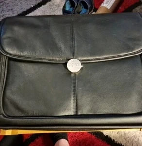 Computer Laptop Carrier/Briefcase for 14" Dell Laptop. Black Unknown Material - Picture 1 of 12