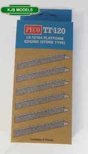 TT Peco TT:120 LK-12104 Platform Edge Stone Kit (6 Pieces) - Plastic - Picture 1 of 2