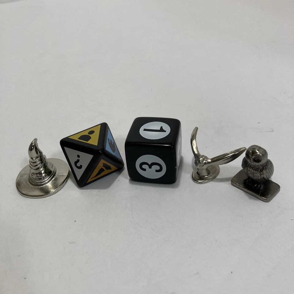 scene it Harry Potter replacement metal mover pawns & dice Hat Owl - Image 1 of 1