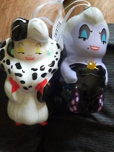 Disney Villain Weihnachtsschmuck Cruella und Ursula von Hallmark 2er Set - Bild 1 von 4