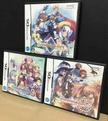 Nintendo DS Luminous Arc 1 , 2 will & 3 Eyes 3Games Set Japan import NDS NTSC-J - Image 1 of 4