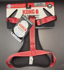 KONG ULTRA DURABLE PADDED COMFORT DOG HARNESS RED SMALL 