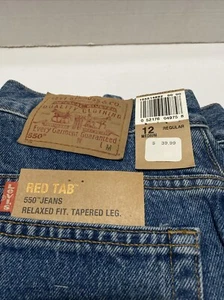 VINTAGE Levi’s 550 Relaxed Fit Tapered Leg Womens Jeans Sz 12 Reg MediumUSA Made - Picture 1 of 6