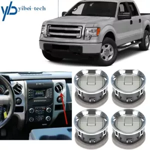 Para 09-14 Ford F-150 4x Calentador de aire Aire Ventilación Interior Salpicadero Louvre Cromo - Imagen 1 de 10
