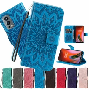 Flip 3D Flower Leather Phone Case For OnePlus 10 9 Pro Nord N20 N200 N100 N10 1+ - Picture 1 of 49