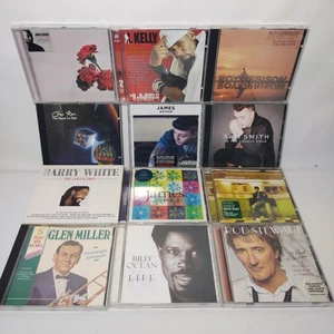 12 CD Bundle Joblot Male Artists Sam Smith James Arthur Rod Stewart John Legend - Picture 1 of 10