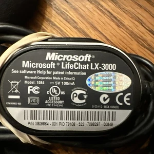 Microsoft LifeChat LX-3000.  Computer/gaming Two Way Headset.  Ear Phones & Mic - Picture 1 of 11