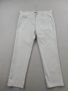 Pantalones deportivos Peter Millar Crown para hombre 35x30 gris Eb66 rendimiento chino golf - Imagen 1 de 10