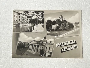 TREVISO VECCHIA CARTOLINA OLD POSTCARD VEDUTE SALUTI MONUMENTI - Foto 1 di 2