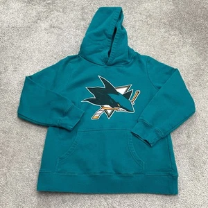 Fanatics NHL San Jose Sharks Hockey Hoodie Sweatshirt Womens Medium teal Blue - Picture 1 of 11