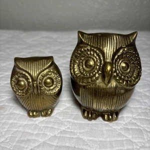 Vintage MCM Messing Eulen Figuren - Bild 1 von 11