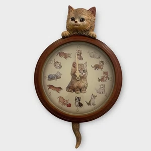 Bradford Exchange Purr-fect Times Sammler Katze Wanduhr von Jürgen Scholz - Bild 1 von 10