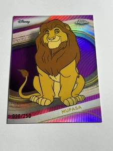 2025 Topps Chrome Disney MUFASA /250 Pink Refractor - Picture 1 of 2