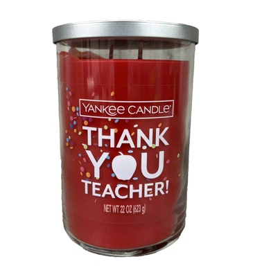 Yankee Candle Thank You Teacher Large Tumbler 22oz 2 Wick - NEW! - Image 1 of 4