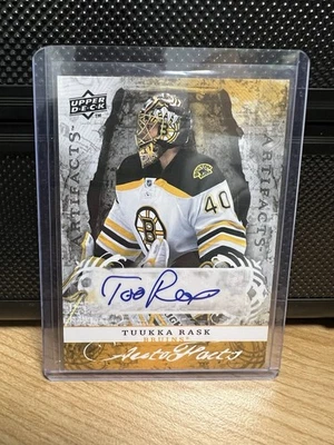 2008-09 Upper Deck Artifacts Autofacts Tuukka Rask Auto SP #AF-TR Autograph - Image 1 of 2