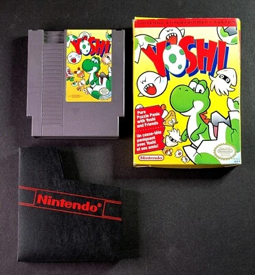 Yoshi (Nintendo Entertainment System NES, 1992) w/ Box No Manual - Image 1 of 4