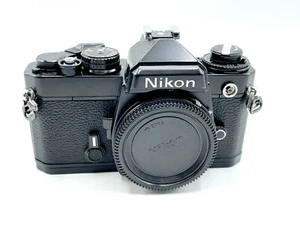 Black Nikon FE SLR film camera body; no lens - Rare Beauty, Very Nice! - Picture 1 of 3