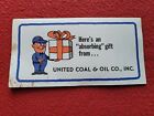 Vtg Brochure United Coal & Oil Co. Webster Mass Gulf