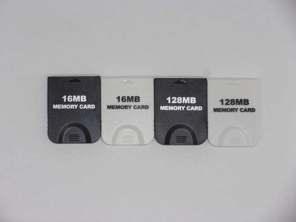 Memory Card Speicherkarte Nintendo Gamecube Wii 16 MB 128 MB NEU schwarz / weiß