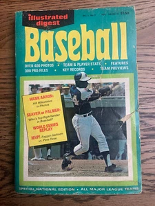 1974 Illustrated Digest Baseball- Atlanta Braves Hank Aaron - Picture 1 of 9