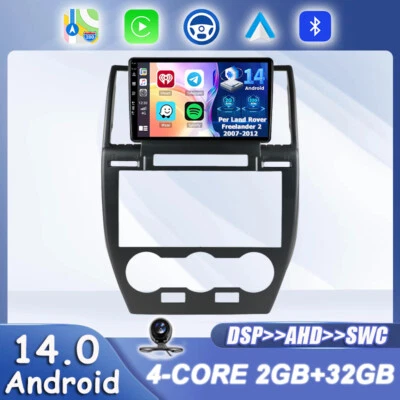 Autoradio Android 14 Per Land Rover Freelander 2 2007-2012 Car Play GPS AHD 32GB - Immagine 1 di 4