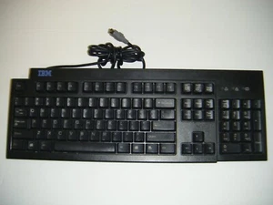 Vintage IBM KB-79563 Wired PS/2 Black Keyboard - Picture 1 of 6