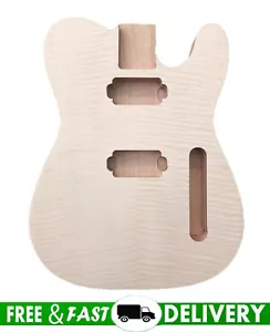 Corpo chitarra Tele TL mogano fiamma acero impiallacciatura semi cavo bullone su corpo chitarra - Foto 1 di 9