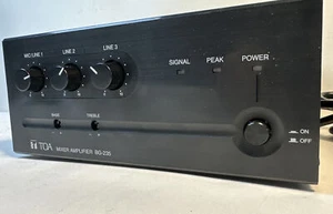 TOA BG-235 Mixer Amplifier 35 Watts 3 Input 1 MicLine Switchable 2 Zone Capable - Picture 1 of 7