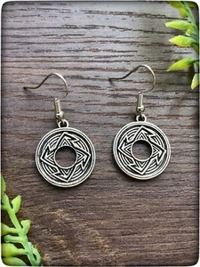 NEW Silver Colour Boho Hippy Native Tribal Celtic Circle Ancient Style Necklace - Picture 1 of 4