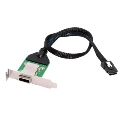 Internal Mini SAS SFF-8087 Male to External SFF-8088 Female Extension Cable P... - Image 1 of 4