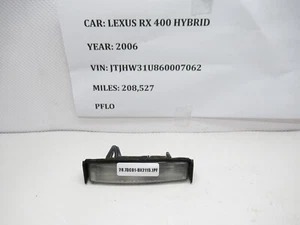2006-2008 Lexus RX400 License Plate Light Lamp E130156 OEM - Picture 1 of 7