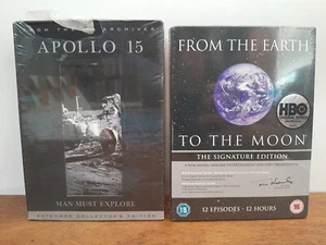 NASA ARCHIVES APOLLO 15 MAN MUST EXPLORE EXTENDED & FROM THE EARTH TO THE MOON - Picture 1 of 6