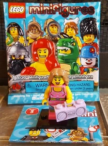 LEGO Minifigures Series 5 Fitness Instructor 100% Complete Authentic Minifigure - Picture 1 of 3