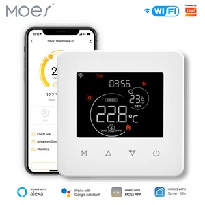 MOES Smart WLAN Touch Raumthermostat Fußbodenheizung Wasser Boiler Alexa Google - Bild 1 von 25