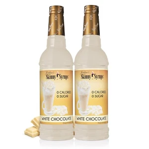 Jordan's Skinny Syrups Sugar Free White Chocolate Coffee Syrup 25.4 Oz Pack of 2 - Picture 1 of 6