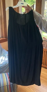 Black 100% silk scoop neck dress, size 1X - Imagen 1 de 2