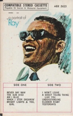 RAY CHARLES CASSETTE TAPE: "A PORTRAIT OF RAY" 1968 AMPEX SNAPCASE - Image 1 of 4