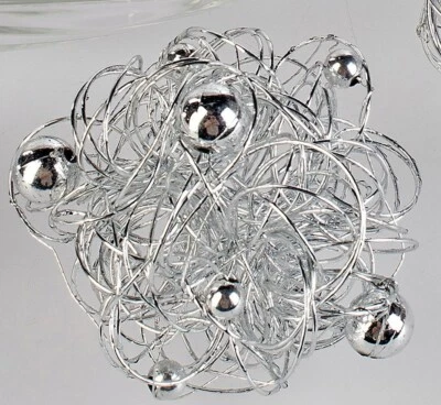 Deko Kugel DRAHT D. 7cm silber Formano - Bild 1 von 2