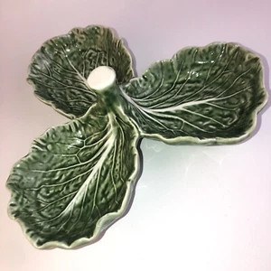 Bordallo Pinheiro Serving Dish, Cabbage Leaf, Vintage - Picture 1 of 9