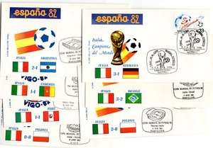 World Cup Spain '82 the matches of Italy on envelopes FDC - Picture 1 of 2