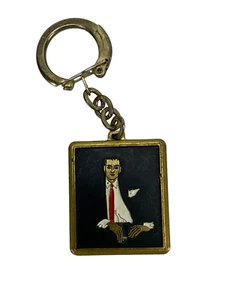 VTG Menswear Keyring w/ Man in Suit. Bespoke / Advertising Fashion. RARE - Picture 1 of 2
