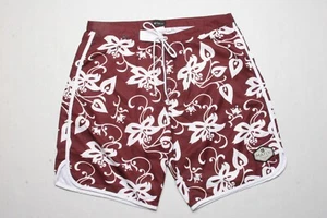 MATIX Classic Hibiscus Boardshort (34) Burgundy - Picture 1 of 1