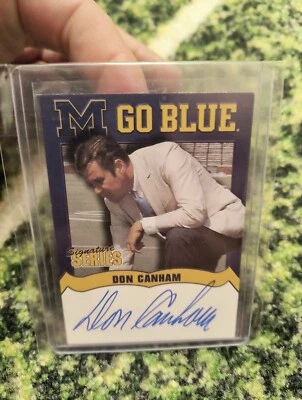 TK Legacy DON CANHAM AUTO M GO BLUE Card MICHIGAN WOLVERINES Signed! - Image 1 of 4