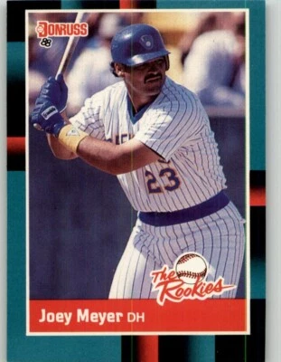 1988 Donruss The Rookies Joey Meyer #38 Milwaukee Brewers - Image 1 of 2