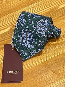 Lovely Purdey 100% Silk Paisley Print Tie Brand New With Tags RRP £295 - Picture 1 of 6